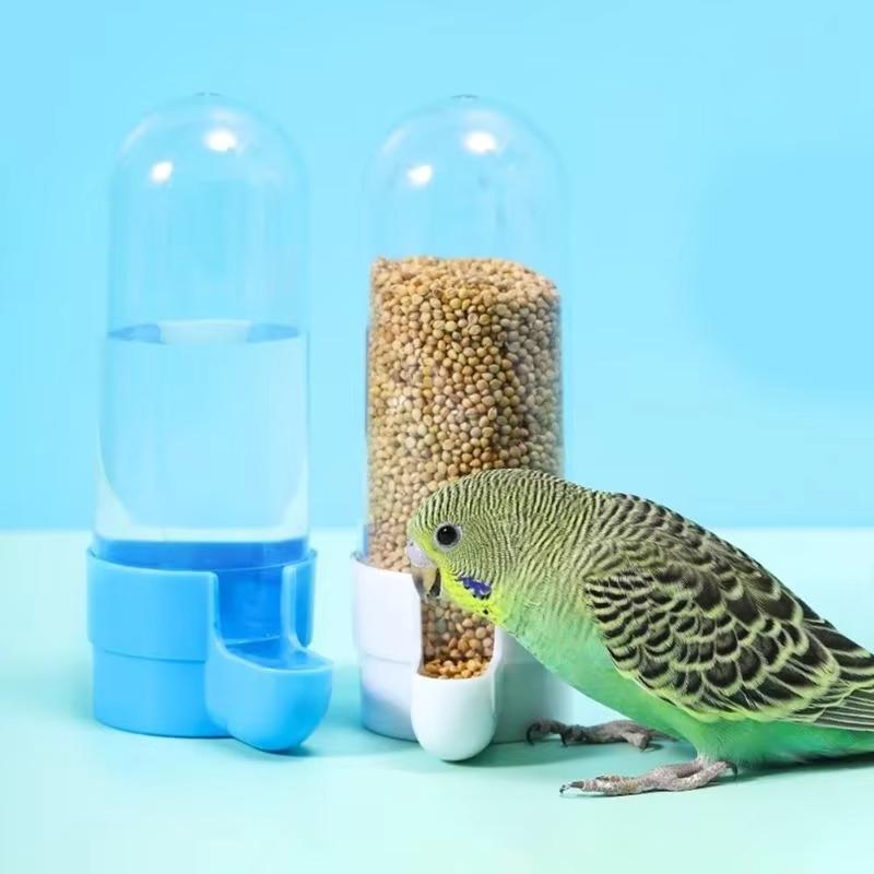 Bird Water Drinker Feeder Waterer with Clip Pet Bird Supplies Dispenser Bottle Drinking Cup Bowls for Pet Parrot Cage