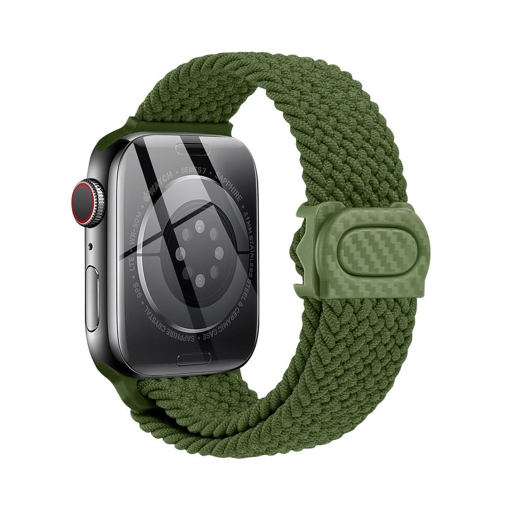 Strap For Apple watch band 44mm 42mm 40mm 45mm 46mm 41mm 49mm Braided Solo Correa Bracelet iWatch 11 10 9 8  7 6 5 4 se Ultra3