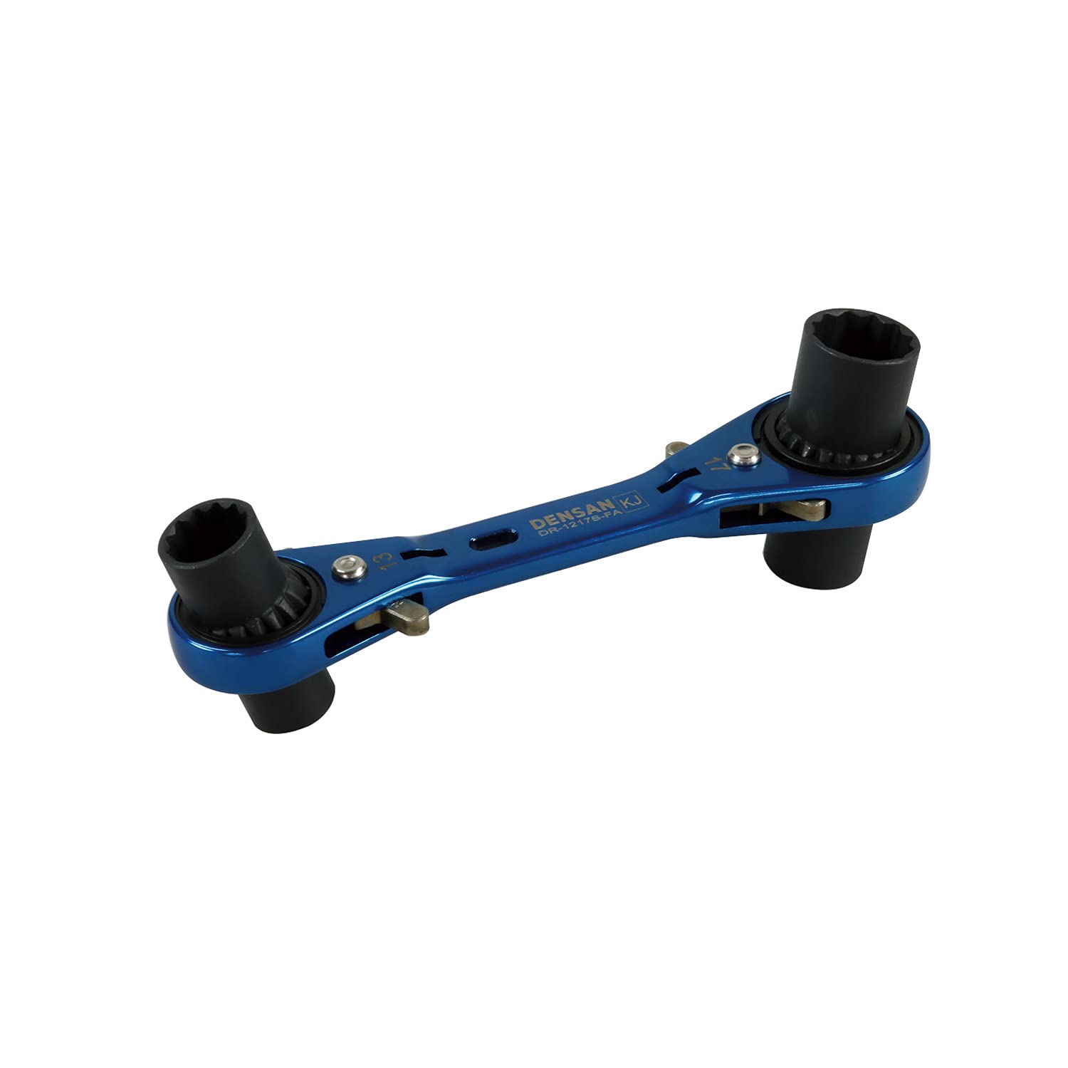 

Densan Socket Short Double-Ended Wrench, Type, 12/13/14/17mm, DR-1217S-FA синий