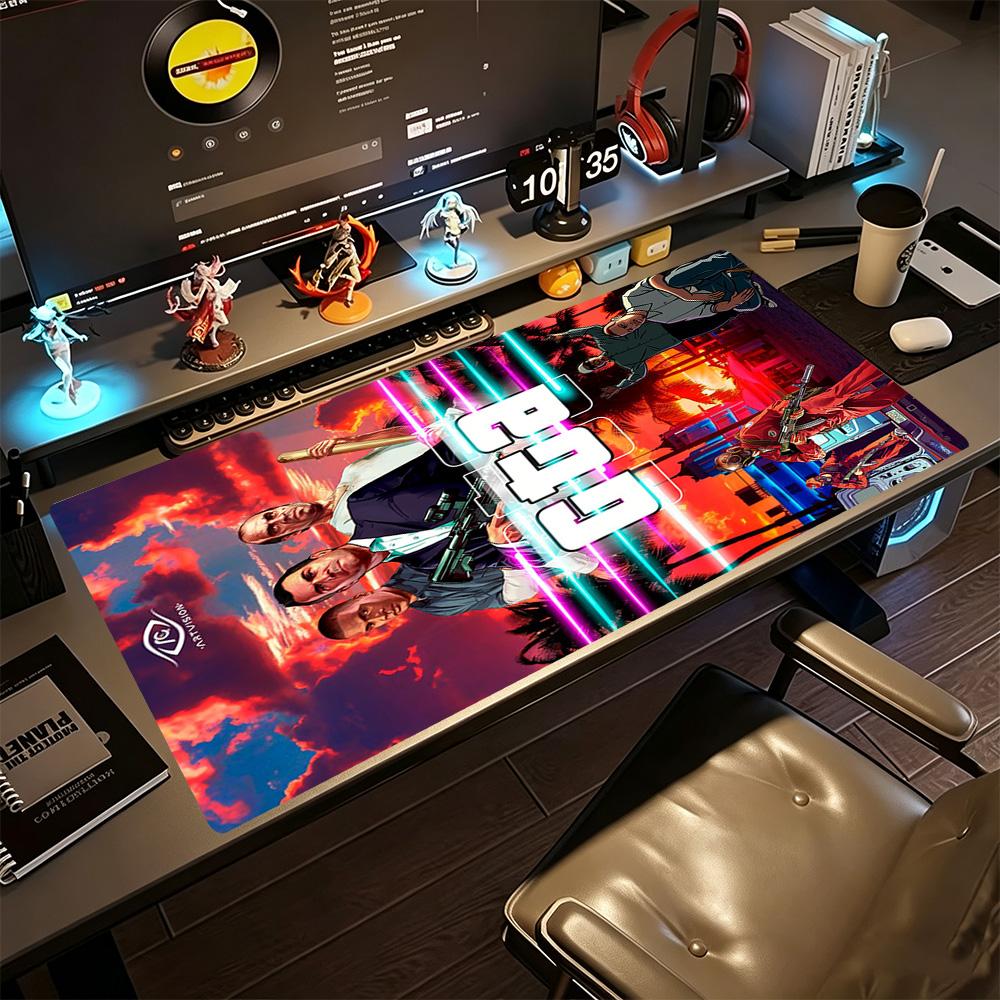 Gta Large Mouse Pad Gaming Laptop Mouse Pad Desktop Mouse Pad Non-Slip Rubber Bottom Perfect for Office Laptop Gaming Setup