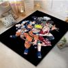 Anime Naruto Printed Floor Mat Living Room Area Rugs Bedroom Bedside Bay Window Carpet