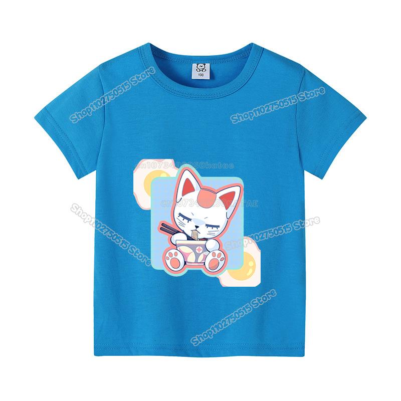 Dandadan Children T Shirt Boy Girl Summer Clothes Anime Movie Kids Short Sleeve Tee Shirt Cartoon Casuall Toddler Cotton Tops