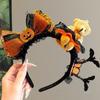 Ghost Witch Hat Headband Pumpkin Cone Hat Hair Hoop Halloween Party Hair Band  Photo Props