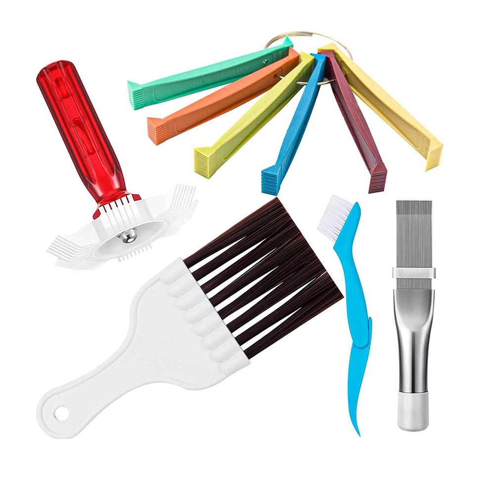 Car Radiator Condenser Straightening Cleaning Tools Air Conditioning Fin Comb Brush Kit Evaporator Blade Repair Cleaning Tool