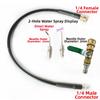 60cm Appliance For Cleaning Hose Kit with 1/4 Male Female Connectors 2 Spray Needles 1 Union Valve for Washer Heater