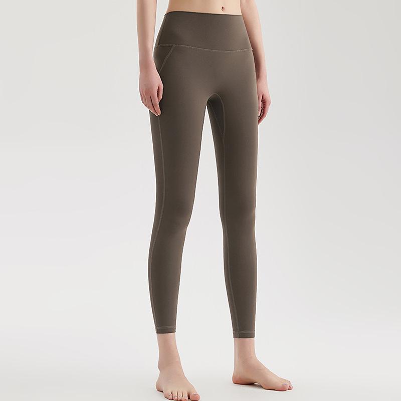 

LAHN Women s High Waist Hip-Lifting Yoga Pants with Antibacterial Technology, Thin Summer Style, Nine-Point Length, No Underwear Needed. Small