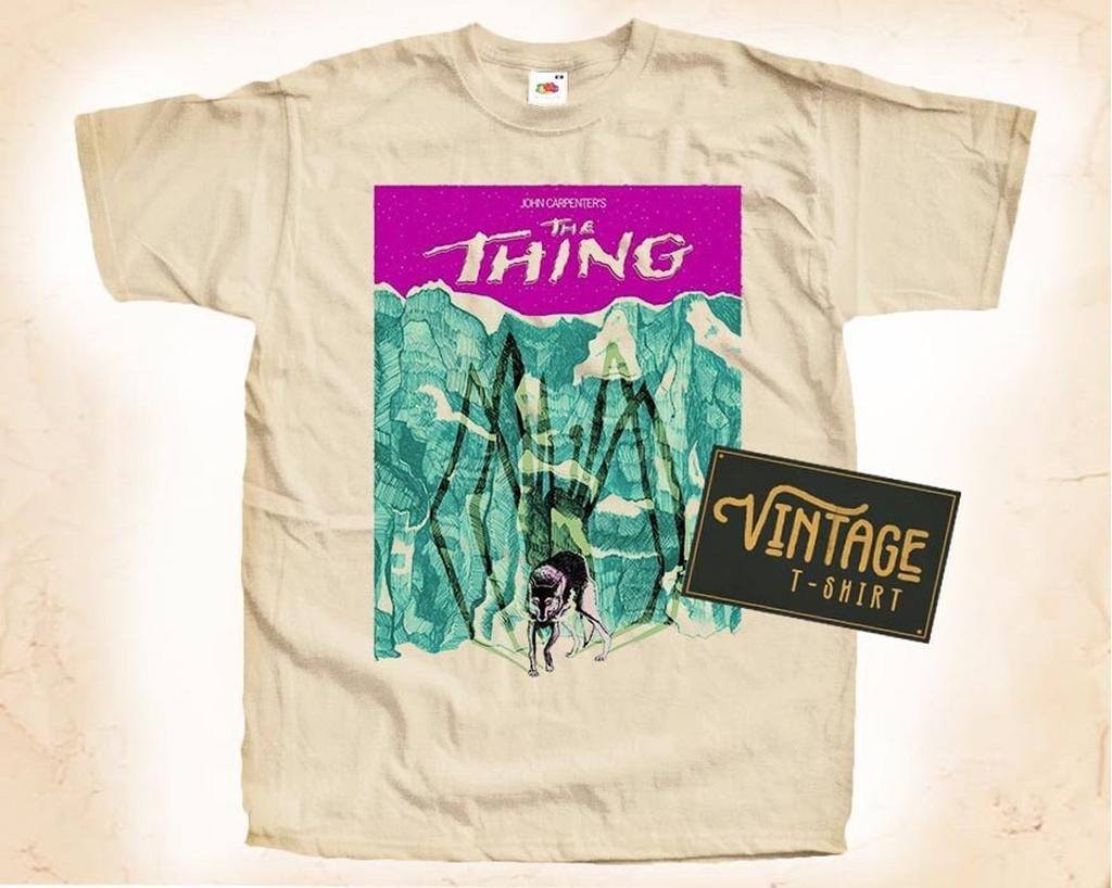 The Thing V2 T-Shirt Vintage Natural Color Men's T-Shirt DTG Digital Print SIZES S M L XL 2XL 3XL 4XL 5XL