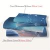 3-Piece Blue Series Print Duvet Cover Set - Soft Comfortable and Breathable Bedding for Bedroom and Guest Room