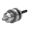 0.6-6mm Keyless Drill with 1/4 Inch Hex Shank 3/8-24UNF Keyless Chuck Conversion Tool Electric Threaded Mount for Impact Driver