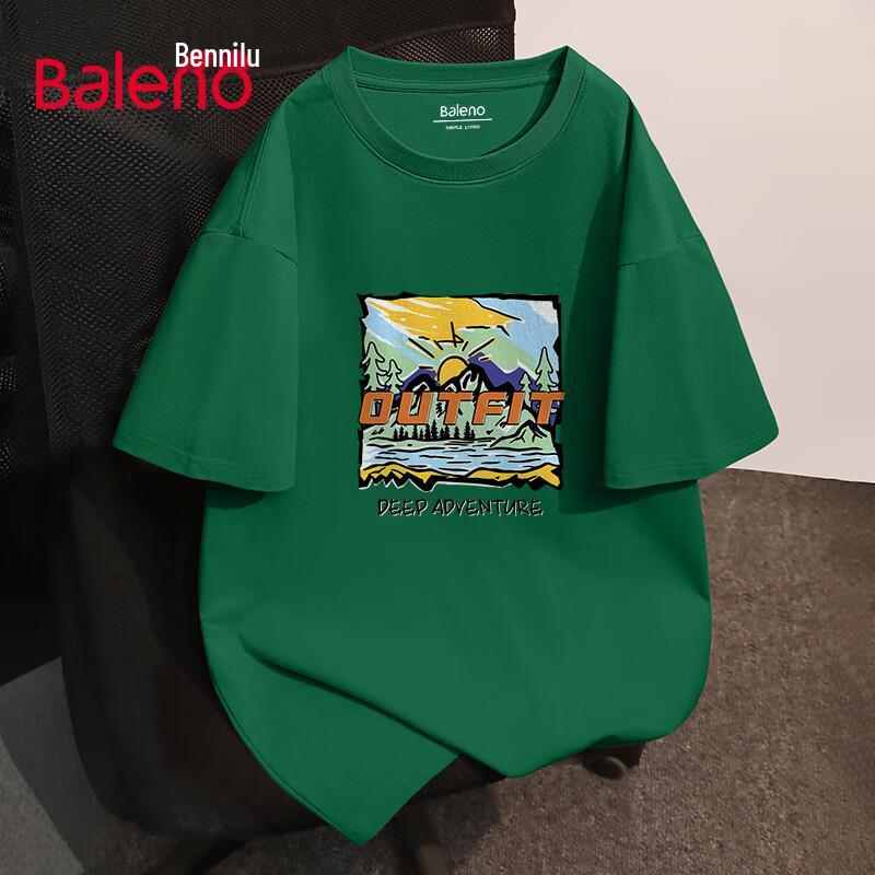 Baleno Men s Oversized Cotton Graphic T-Shirt XL