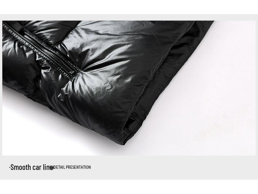 Black Gold Graphene Goose Down Jacket - Autumn/Winter Hooded Casual Fashion Outerwear