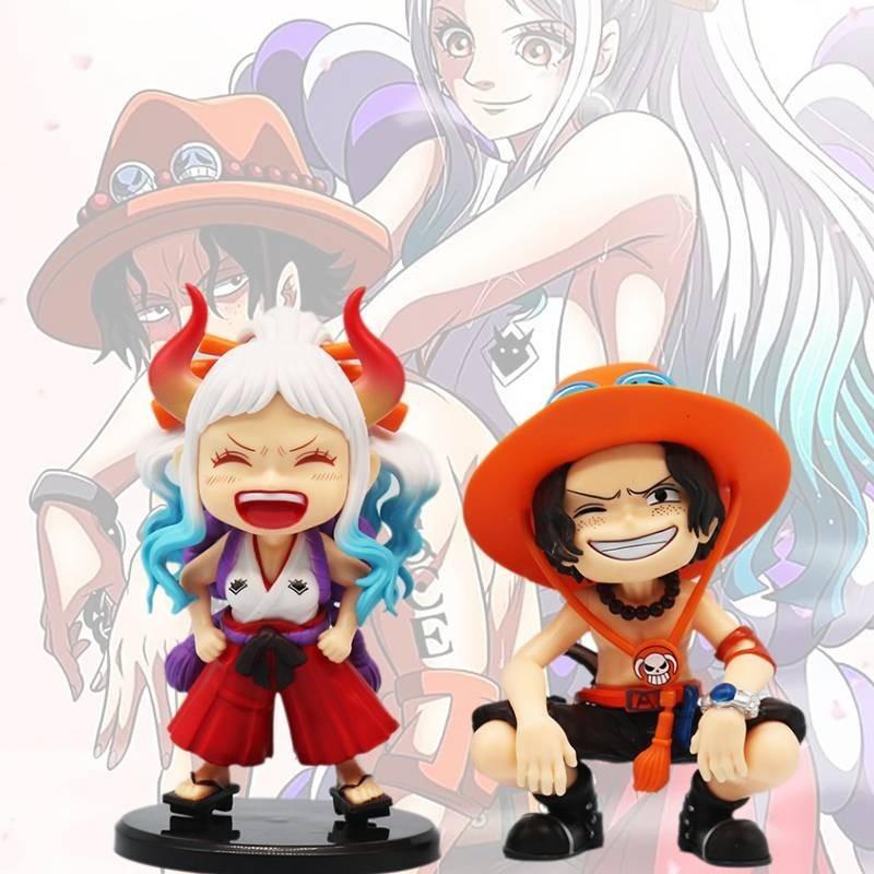 Charming Pvc One Piece Figurines Of Laughing Ace And Yamato Perfect For Collectors