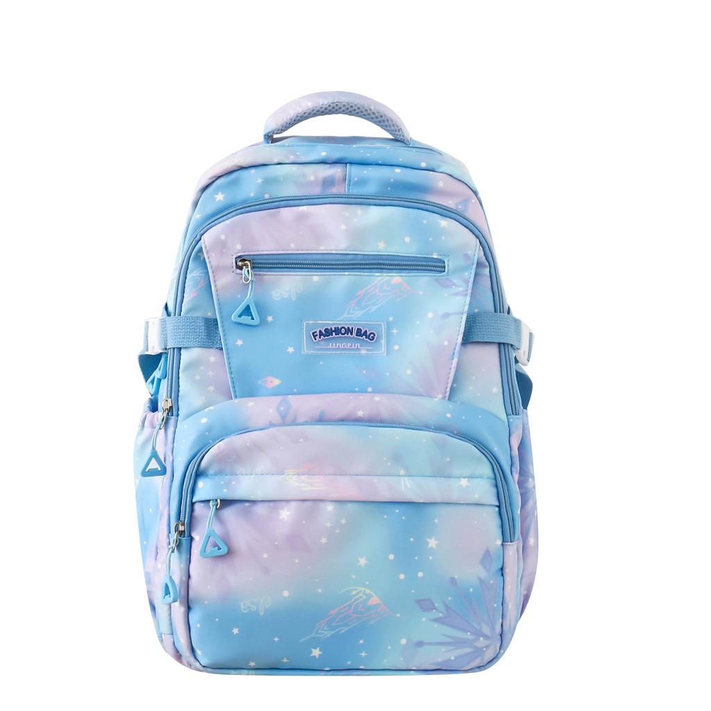 Oxford Fabric Star Pattern Backpack With Breathable Laptop Compartment Teens For
