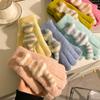 Cute Striped Cat with Knitted Wool Gloves for Women In Winter Thickened Warmth and Cold Protection for Students Cycling