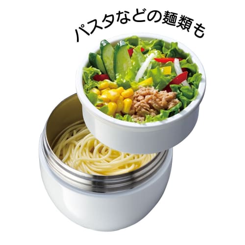 Skater Thermal/Cold Bowl Lunch Jar 540ml with Folding Handle Antibacterial Snoopy Badge LDNO6AG