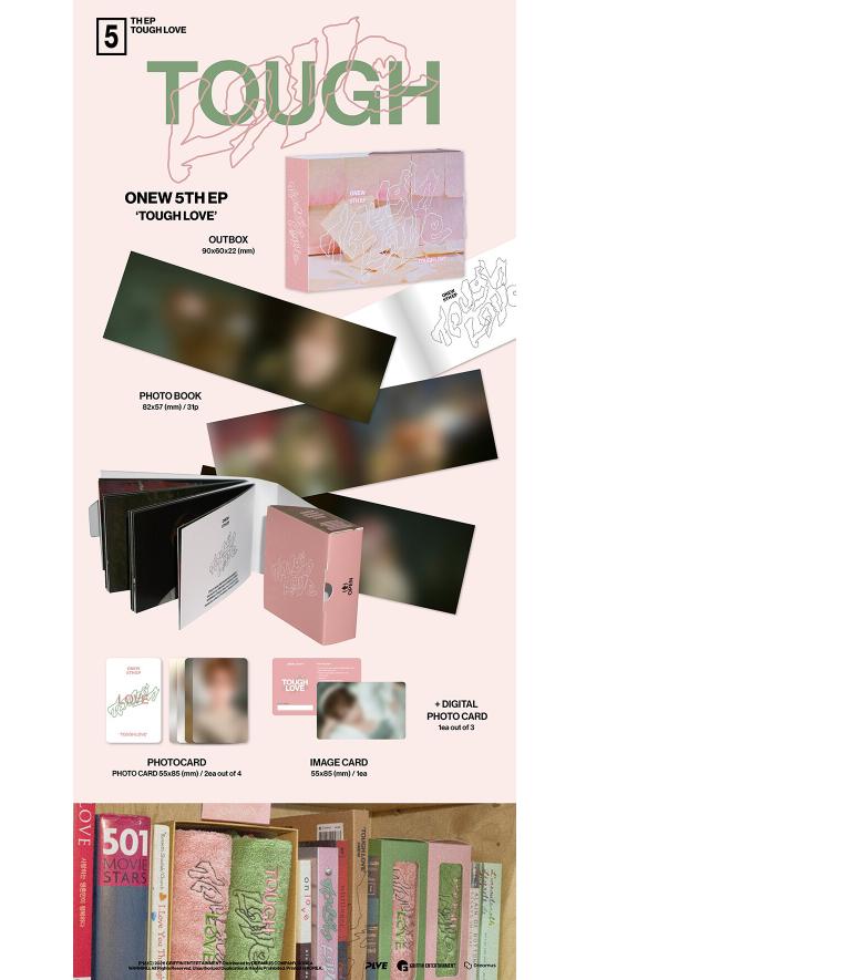 [pre-order] ONEW – 5th Mini Album “TOUGH LOVE” (POCKETBOOK Ver.)
