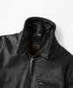 Outstanding Tea-Core Leather Sports Jacket_Black