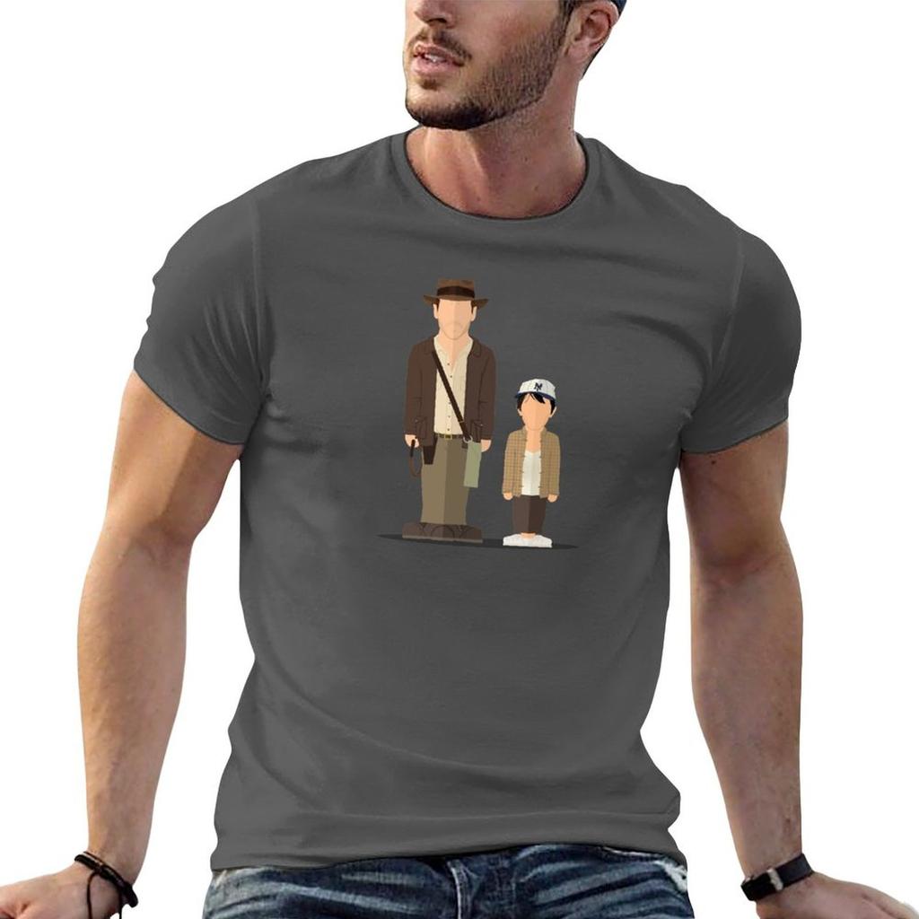 Indy And Shortround Temple Of Doom Tshirt Big Size Crew Neck Tshirt