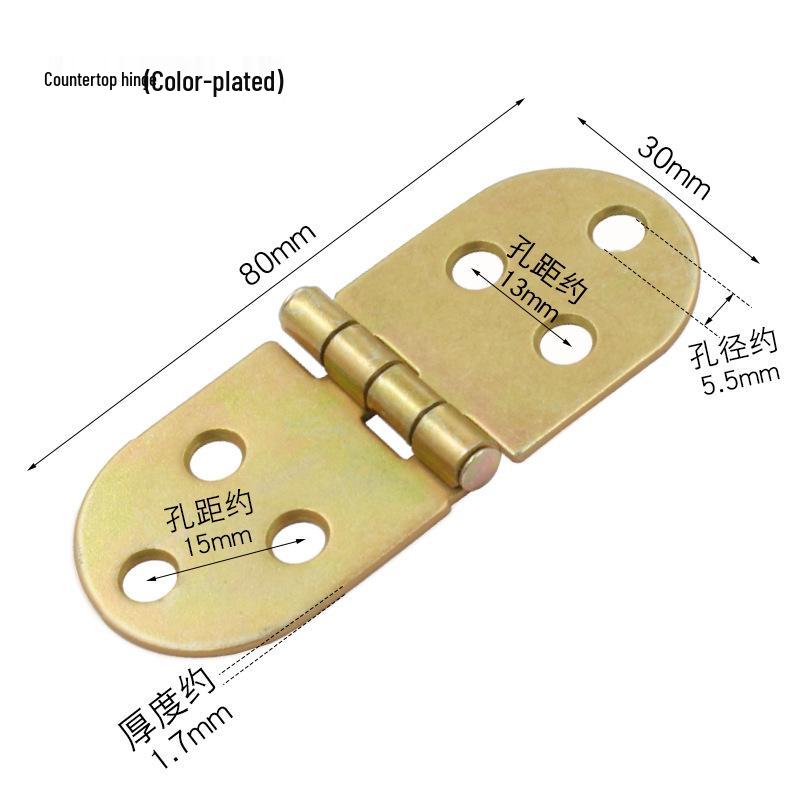 180° Foldable Butterfly Hinge for Dining Tables: Square to Round Conversion with Cross Spring Buckle