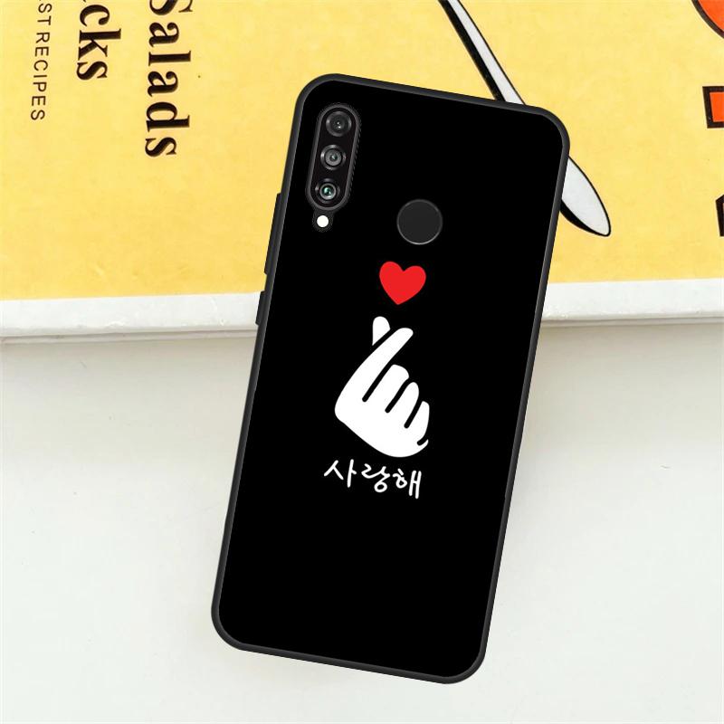 Kpop Finger Heart For Huawei Nova 12i 7i 8i 11i Y73 Y72 Y61 Y91 Y90 Y70 Y60 9 10 SE 11 Pro P30 P40 Lite Case