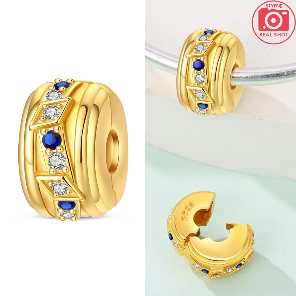 Exquisite Charm Gold Pearl Pendant Heart Love Beads Fit Copper Bracelet Jewelry Women Gift Diy Valentine'S Day Gift Necklace