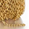Nicht verblassend 1 Meter 7,5 mm Edelstahlkette Gold Halskette Rolo Starke Gliederkette für Armband Schmuckherstellung Zubehör DIY