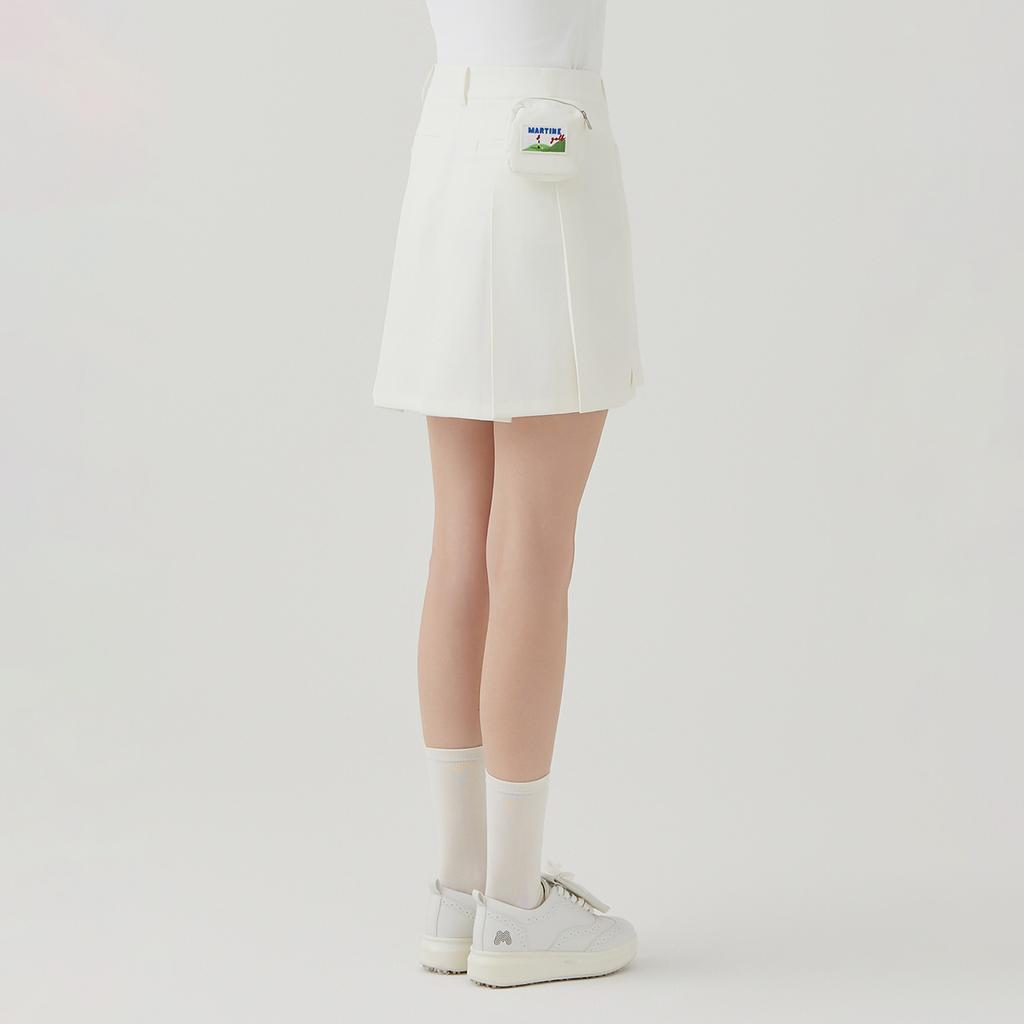 MARTINE GOLF Back Pocket Culotte_O/White