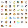 100 Small Size 4CM Doodle Mix and Match Stickers Cartoon Cute Pig Penguin Stickers