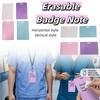 Erasable Erasable Badge Sticky Notes Wipeable Memo Pads Notepads Wipeable Notepad  Keeping Notes