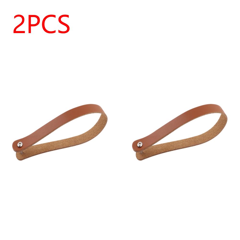 1/2/3Pcs Foldable Front Bag Quick Release Cowhide Handle Pull Ring Belt For Brompton Folding Bike Carrier Bicycle Accessories