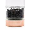 Tea Infuser Bottle Glass Onyx Crystal Rose Gold