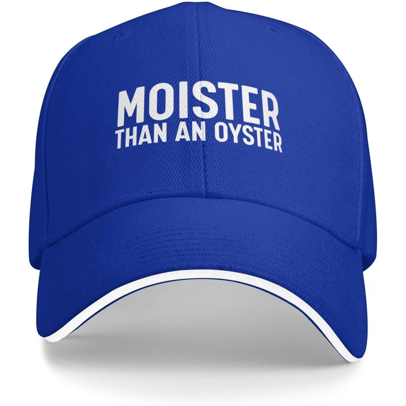 

Moister Than An Oyster Baseball Cap Funny Adult Polyester Casual Baseball Caps Adjustable синий