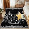 1PC Custom Name Triple Moon Meditation Theme Floor Mat Ideal for Living Room, Game Rooms, Office, Bedroom Floor Mat Playful Design