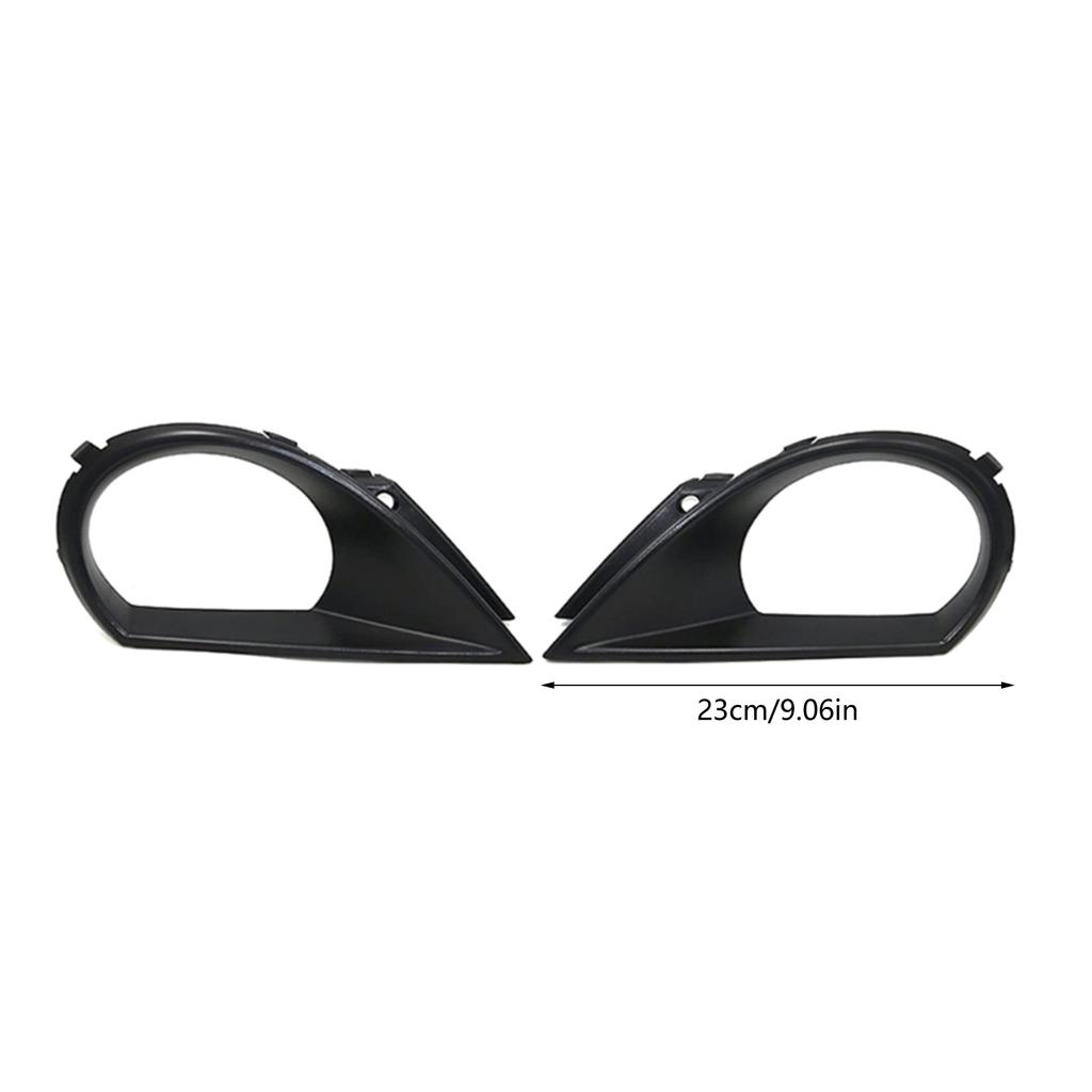 Black Left/Right Front Hood Fog Light Lower Grill Grille Cover For Q7 2011-2015 4L0807489A 4L0807490A