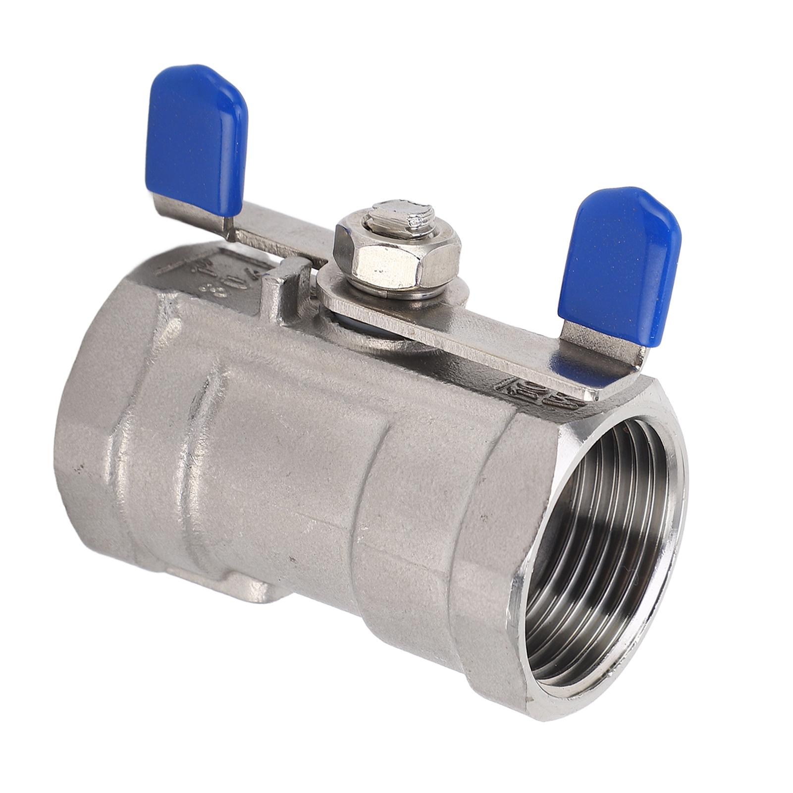 

1дюймовий повнопрохідний кульовий кран з нержавіючої сталі, метеликоподібний, з подвійним внутрішнім різьбленням, кульовий кран для саду