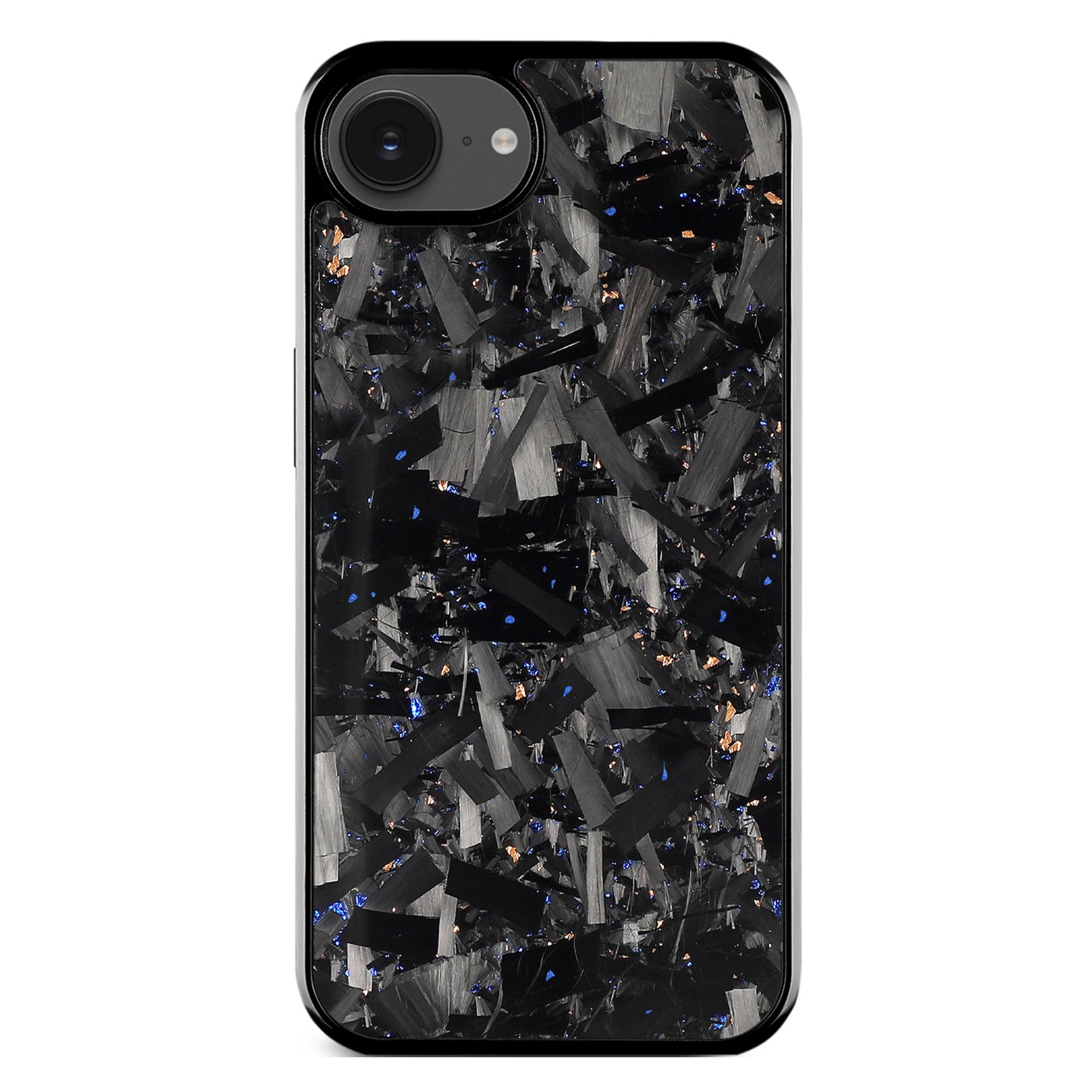 

Чохол для iPhone 16e Великий Кована Текстура Арамідне Волоконно+ТПУ Чохол для Телефону Blue/Gold