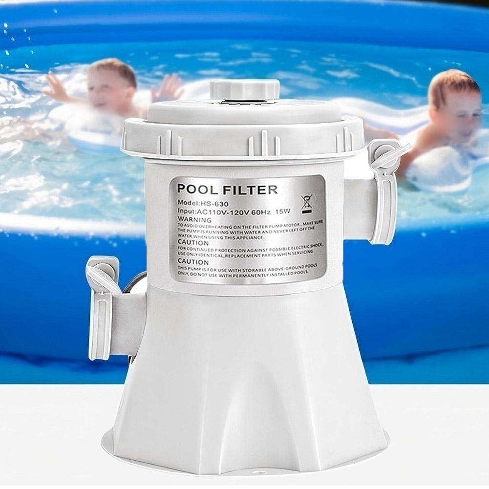 Bomba de Filtro para Piscina 300GPH Limpador de Piscina Acima do Solo Bomba de Água Elétrica Melhora a Circulação Bomba de Filtro UE