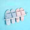 1pc High-class Aluminum Slipper Rack Wall Mount Bathroom Bedroom Shoe Hanging Holder Toilet Wall Door Towel Storage Shelf
