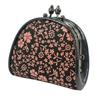 Indenya Inden Coin Purse 72H Deerskin Black with Pink Lacquer American Blue Pattern 1105-51-166