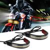 LED Dual-Color Front Shock Fork Light Strip with Turn Signal for Off-Road Motorcycles
