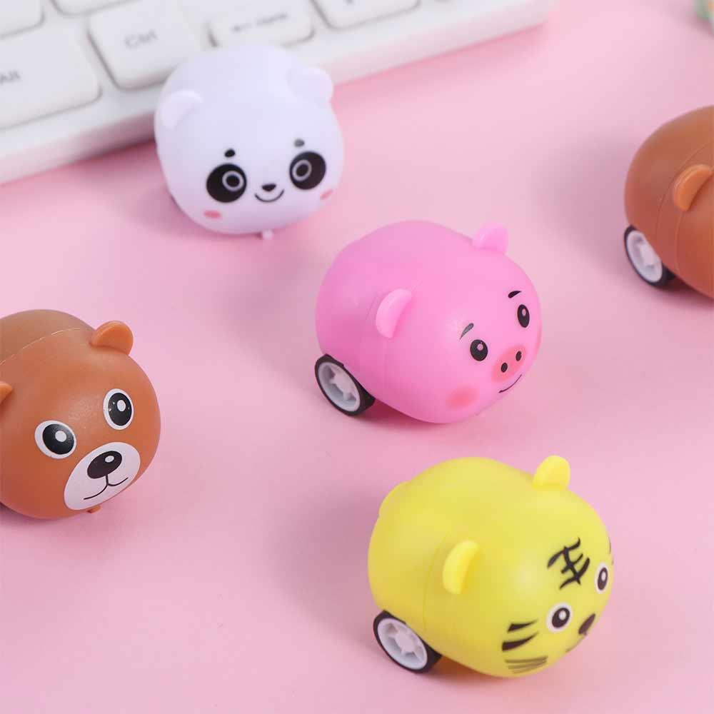 Parent-Child Animal Cars Toys Educational Inertia Toy Car Kids Toy Pull Back Car  Party Favor