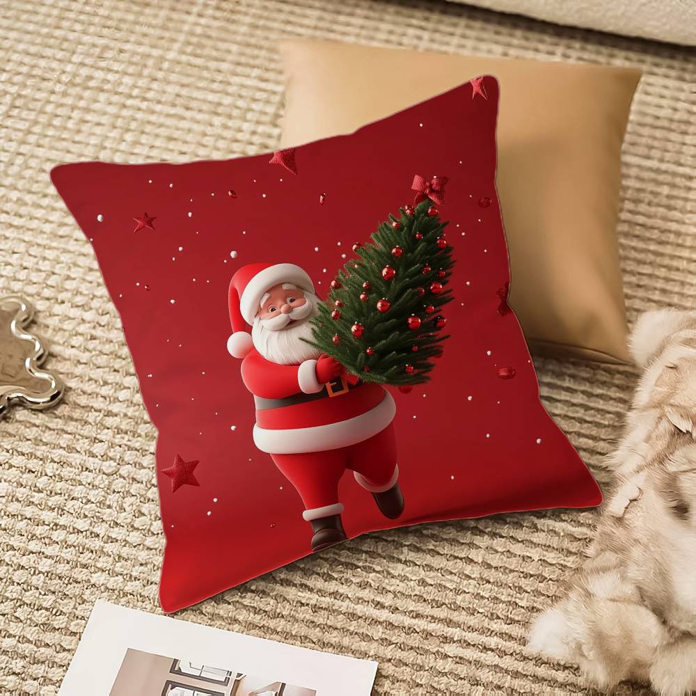 Weihnachtsmann Kissenbezug Hausstaubmilbenabweisend Unsichtbarer Reißverschluss Sofa Bett