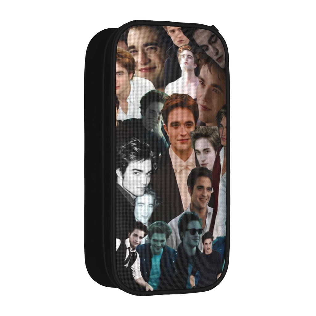 Edwards Cullen Pencil Case Double Layer Large Capacity Kids Pencil Box Suprise Gift