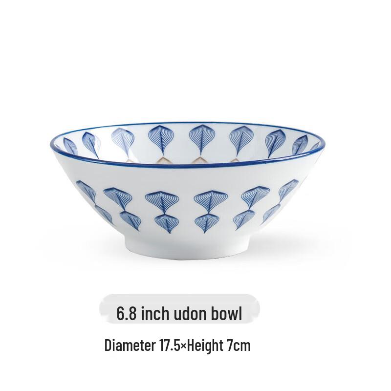 

ZISIZ Japanese Style Ceramic Udon Noodle Bowl