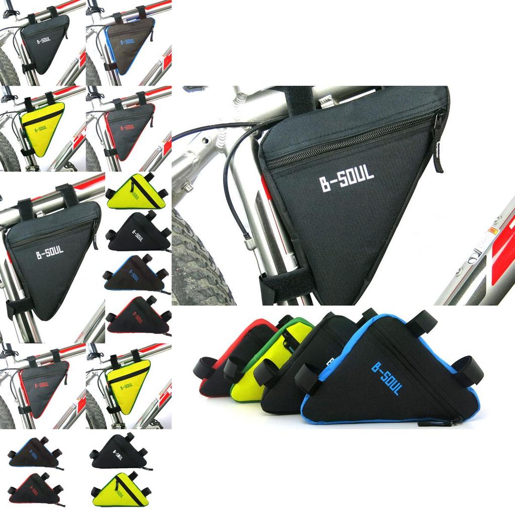 Rahmen Fahrradtasche Oberrohr Langlebiges Oxford-Material Dreieckige Fahrradtasche**