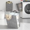 Dirty Laundry Basket Foldable Household Clothes Storage Basket Waterproof Home Organization Storage Supplies Hanging Organizer
