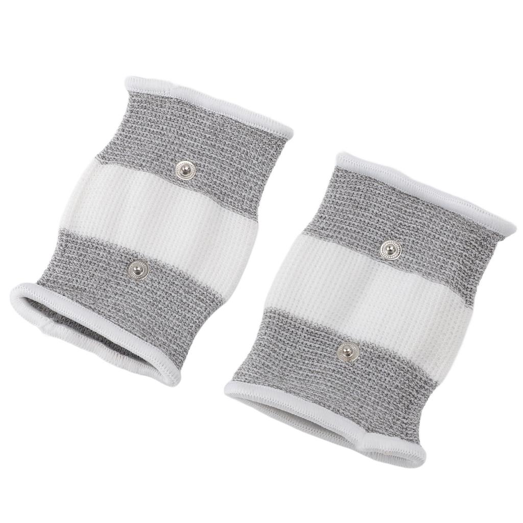 1 Pair TENS Conductive Wristband Elastic Silver Fiber Improve Circulation Electrode Wrist Wrap for Arthritis Tendonitis