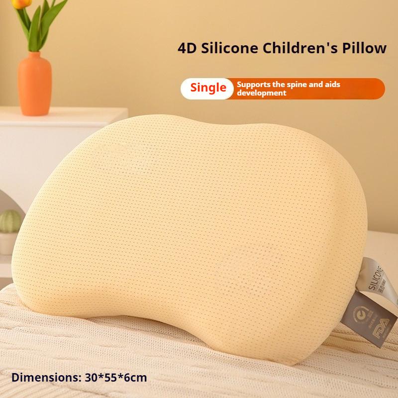 

Children s silicone pillow for cervical spine protection 3 to 6 years old Kindergarten special baby sleep soft pillow core 50x30x6cm