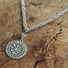 ODIN'S Vegvisir Symbol of Norse Runic Pendant Men Necklace Viking Runes Vegvisir Compass Soul Jewelry