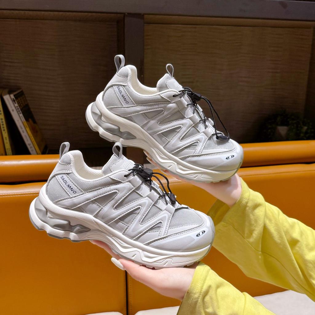 Korean Mesh Breathable Dad Shoes for Women In Summer 2025 New Fashion Versatile Sports and Leisure Lace-up Little White Shoes
